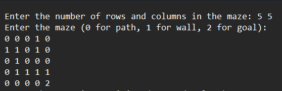 C++ project of maze solver