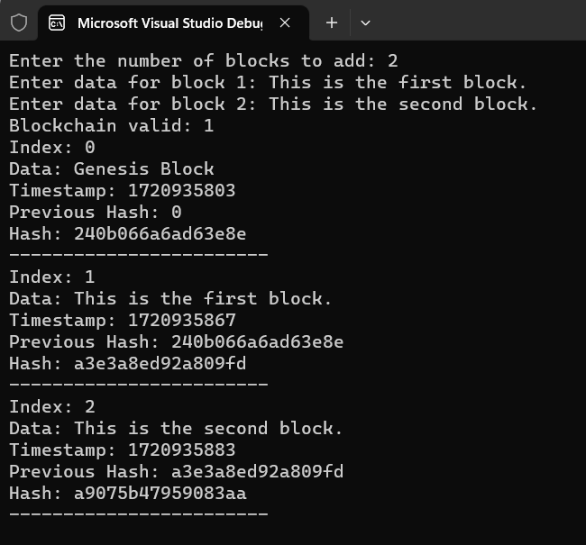 C++ blockchain implementation