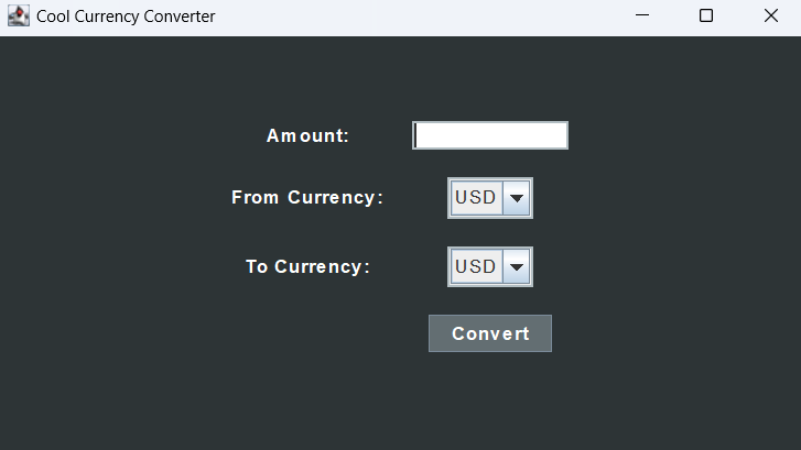 Currency converter project